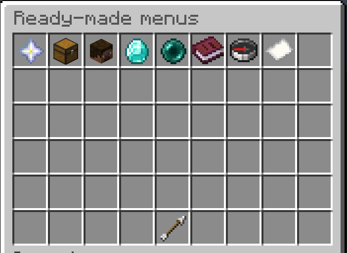 The ready-made menus gallery